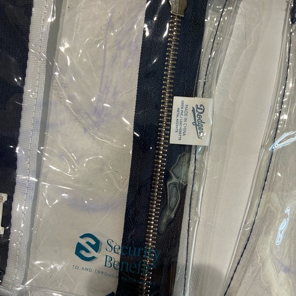 Clear and Navy LA Dodgers Crossbody Bag - Picture 4 of 7